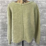 Prologue  Sage Green Boxy Sherpa Pullover Photo 5