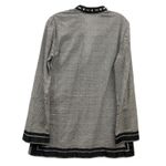 Tory Burch  Women's Black White Chevron Resort Wear V Neck Tunic Top Size 4 Photo 1