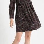 Madewell  • Balsam Tie-Neck Dress in Starry Night black silk bow mini pleated Photo 0