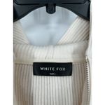 White Fox Boutique White‎ Fox M/L Hoodie Jacket Small Shorts White Ribbed Matching Set 2 Piece Photo 3
