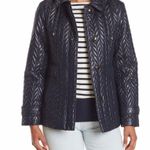 Kate Spade  Herringbone Quilted Hooded Puffer Jacket Photo 1