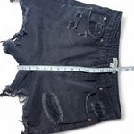 Signature Brand Black Distressed Jean Denim shorts size large Photo 4