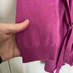 Vertigo Paris NEW Vertigo‎ women’s pink long belted cardigan sweater soft knit relaxed medium Photo 2