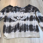 American Vintage  Black White Tie-Dye Sweatshirt Yellowstone National park crew Photo 0