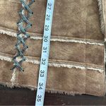 Baby Phat  Penny Lane Y2K VTG Tan Toggle Coat faux suede Sherpa Embroidered XL Photo 7