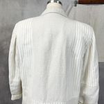 Brandon Thomas Womens Skirt Set Size 14 Linen Ramie Patchwork Coastal Career Tan Photo 4