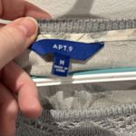 Apt. 9  Gray Knit Long Sleeve Sweater Layered Floral Tank Women'‎ Size Medium Photo 1