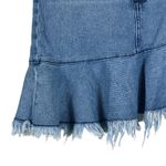 Arizona  Mini Skirt Juniors 3 Denim Frayed Flare Ruffle Hem Y2K 90s Indie Sleaze Photo 1