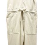 Rebecca Minkoff Mila Zip Front Short Sleeve Cream Cotton Jumpsuit Size Medium Photo 9