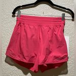 Lululemon NWT  Hotty Hot High Rise 4” Lined Glazed Pink Size 4 Photo 6