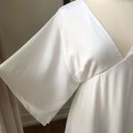 Lewit Split Kimono Sleeve Dress White NWT 6 Photo 3