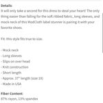 Modcloth Favored Mock Neck Body Con Ribbed Dress Red XS Photo 9