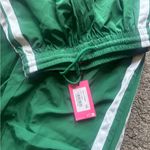 Edikted  Green Track Pants with White Stripe Photo 1