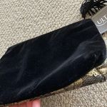NEW Ulta Beauty Cosmetic Case Bag 8” x 9.75” Gold Black Suede Pattern Tassel NWT Photo 5