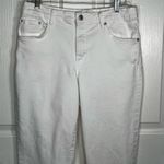 Ella Moss High Waist Straight Cropped White Jeans Sz 10 / 30 Photo 1