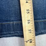 Loft Ann Taylor  Denim Mini Skirt Blue Size 10 Medium Wash Straight Stretch 90s Photo 6