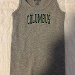 Brandy Melville grey  ribbed columbus tank top Photo 0