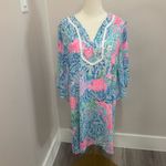 Lilly Pulitzer LILLY PULITZE Delancey Dress Sink or Swim Flutter Butterfly Medium Photo 1