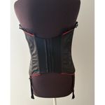 Frederick's of Hollywood Black Corset Top Size L Lace Up Burlesque Pirate Whimsy Photo 2