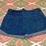 None Cute denim shorts with tie and elastic waist Photo 2