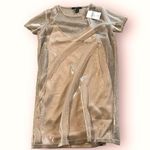 Forever 21  sheer dress with slip rose gold color NWT Photo 1