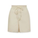 Good American NEW Better Than Leather Shorts Elastic Waist Bone Size 5 2XL Photo 8