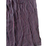 ACOTE Cotelac Burgundy Navy Striped MIDI Skirt Suze US XL Photo 3