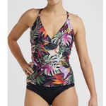 Title Nine  Tankini Top Size Small NWT Sure Bet Noumea Swim Athleisure Black Photo 0