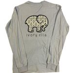 Ivory Ella Women/Juniors  Blue Long Sleeve Shirt, Size Small. EUC Photo 2