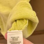 Aerie Button Front Short Sleeve V Neck Light cardigan Neon Green Yellow XS Photo 3