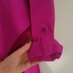 The Limited  Magenta Long Sleeve Asymmetrical Dress Size Extra Small Photo 4