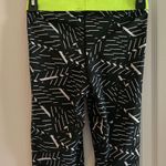 Nike Women’s Small  PRO Pro Bash 11” Bike Yoga Athletic Shorts Black White Neon Photo 3