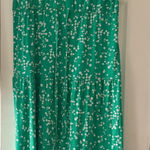 Nina Leonard  Green Floral Maxi Skirt Size Medium EUC Photo 0