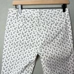 J.Crew Womens Navy and White Cropped Anchor Pant size 2 Comfort Casual City Fit Photo 9
