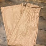 Open Edit Womens Small Faux Leather Wide Leg Pants ElastiC waist Photo 1
