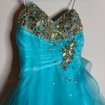 Mac Duggal  Y2K Aqua formal ball gown 61405H Photo 2