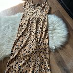 Lulus LULU’S Known To Be Wild Tan Leopard Print Satin Slip Dress Photo 3