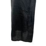 James Perse  Dress Short Sleeve Shift T-Shirt Linen Black Size 2 Medium Photo 5