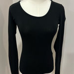 Madewell  Black‎ Long Sleeve Bodysuit Photo 0