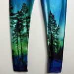 Lotus leggings NEW  Yoga Blue Sky Forest Trees Women’s Size Small Athletic Photo 2