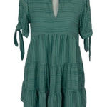 &merci &Merci Women’s Dress Small Blue Boho Short Sleeve Flowy Summer Casual Photo 0