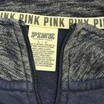 PINK - Victoria's Secret PINK Victoria’s Secret Quarter Zip Pop Over Sweatshirt, Navy Blue, Large Photo 2