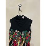 Jude Connally Dress Size Small Colorful Paisley Sleeveless Stretch Shift USA Black Photo 6