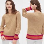 Gap Tan Orange & Pink Wool Blend Sweater Photo 5