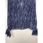 Paige  Bennett Women’s Black Sheer Zebra Print Top, Size XS Photo 6