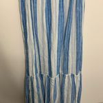CP Shades CP Shade Free People Isabella Stripe Linen Maxi Dress Blue White Size XS Womens Photo 8