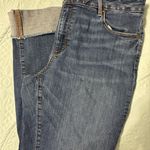 Loft Classic Curvy Straight Ann Taylor  Blue Denim Cuffed Jeans 16 Photo 0