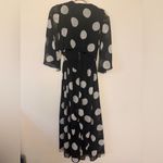 ASOS Black & White Polka Dot Wide Leg Jumpsuit with Open Back. Size 4 Photo 4