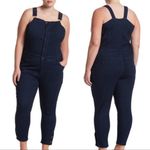 RACHEL Rachel Roy Curvy Crop Skinny Denim Overalls 14W Blue Photo 11