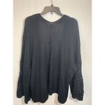 Umgee  Open 3/4 Sleeve Black Knit Cardigan Photo 2